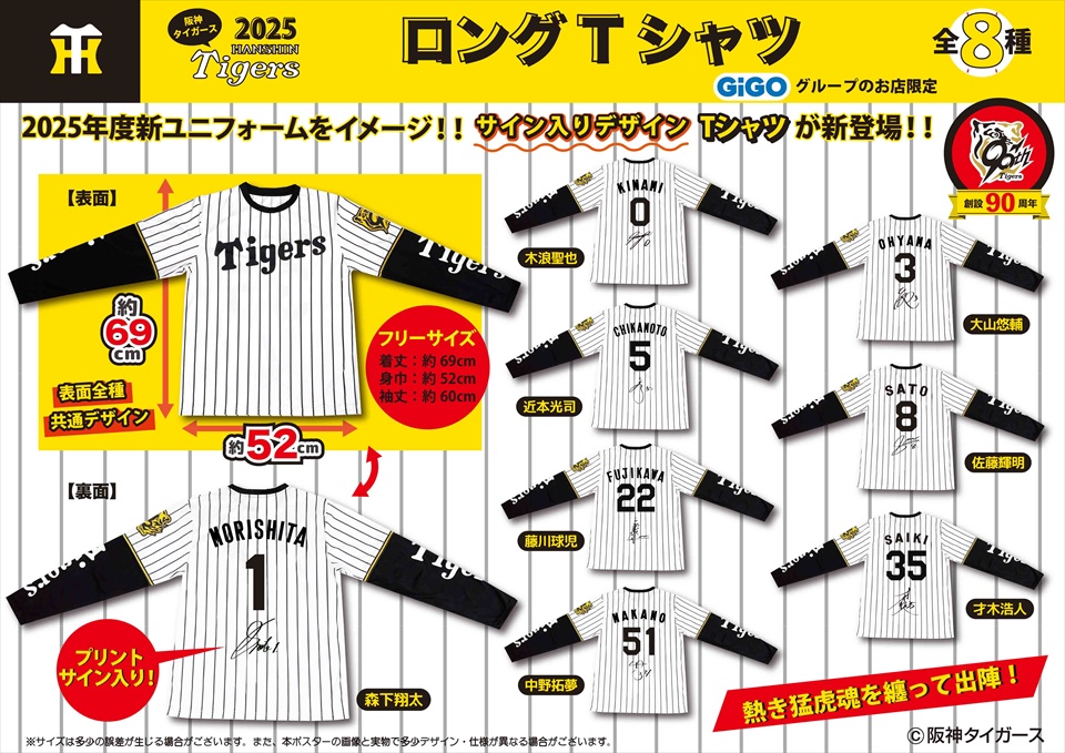 2025阪神タイガース なりきりフード付タオル～GiGOグループのお店限定～ 2025阪神タイガース なりきりフード付タオル 中野拓夢 GIGO限定