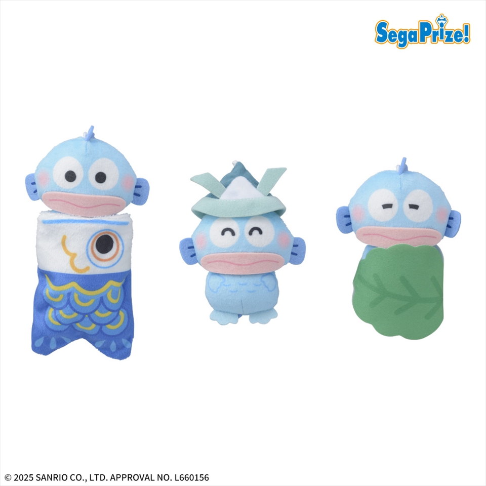 ゆるかわ　サンリオキャラクターズ　Deco Charmy　マスコット“ハンギョドン”　こどもの日