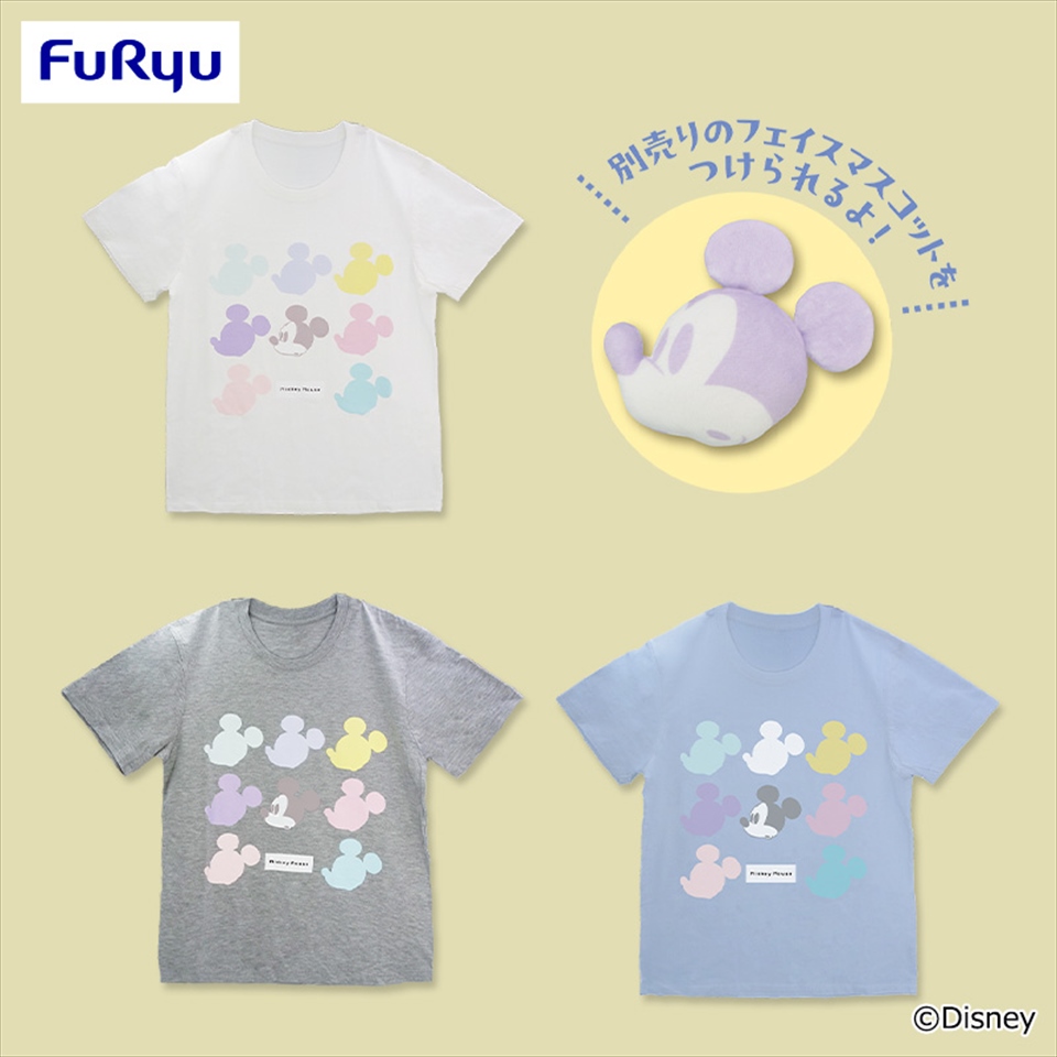 ミッキーマウス フェイスあつめるマスコット！Tシャツ
