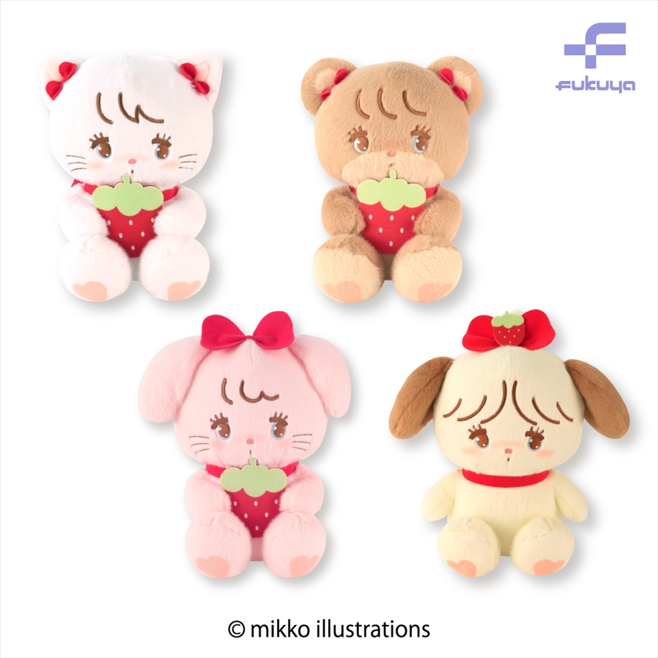 mikko いちごBIGぬいぐるみ