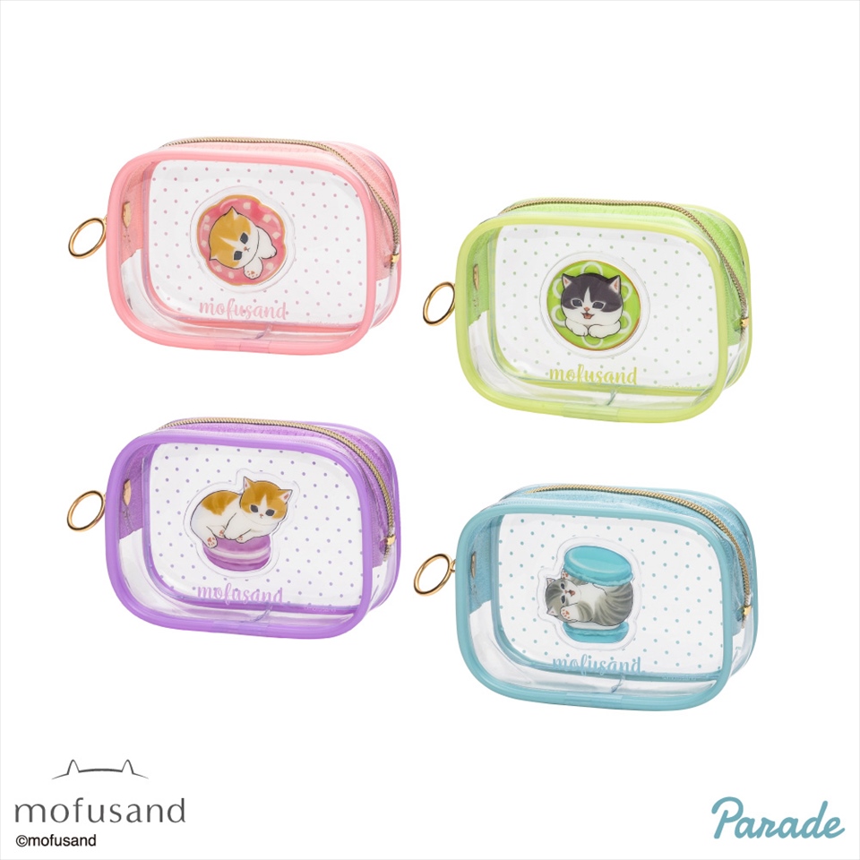 mofusand ぷっくりクリアミニポーチ