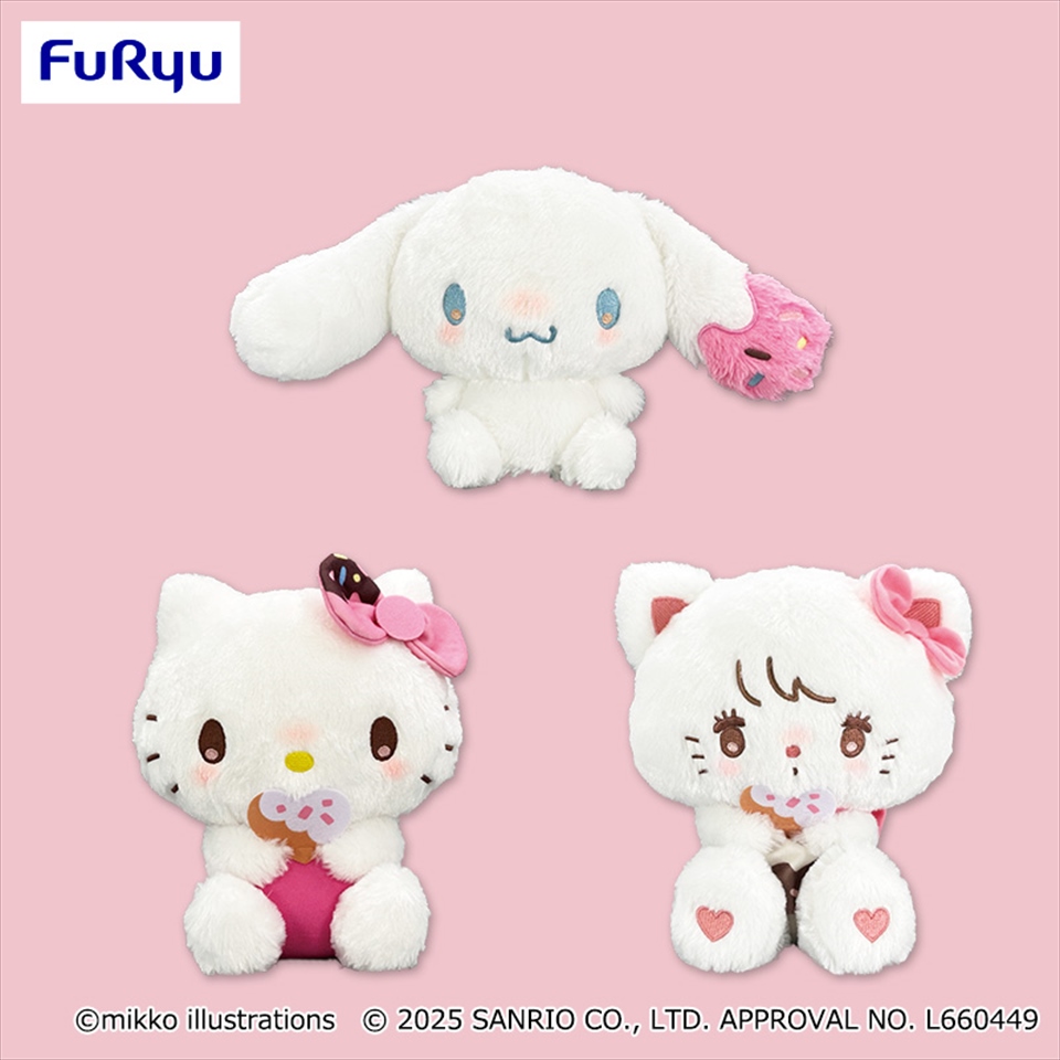 mikko&#215;Sanrio characters ドーナツデザインBIGぬいぐるみ①