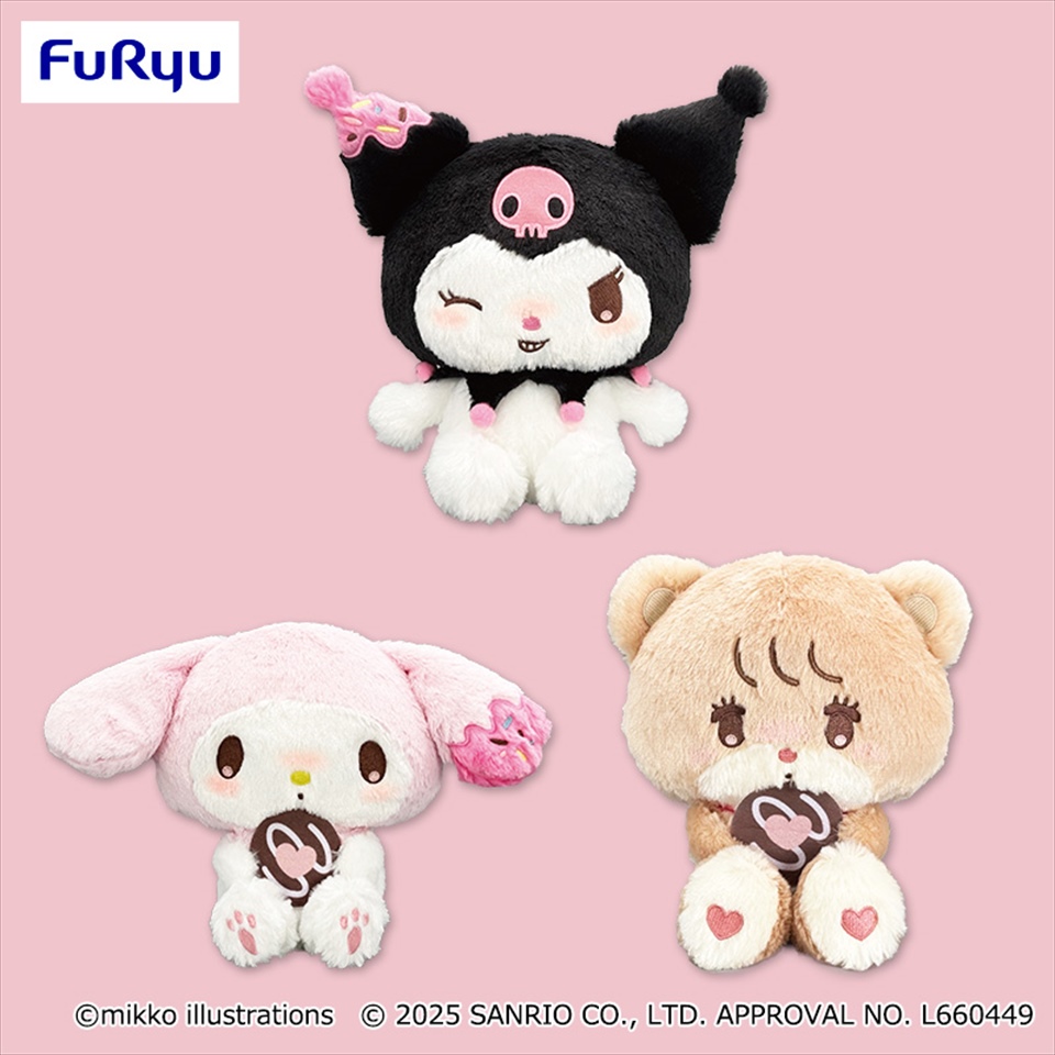 mikko&#215;Sanrio characters ドーナツデザインBIGぬいぐるみ②