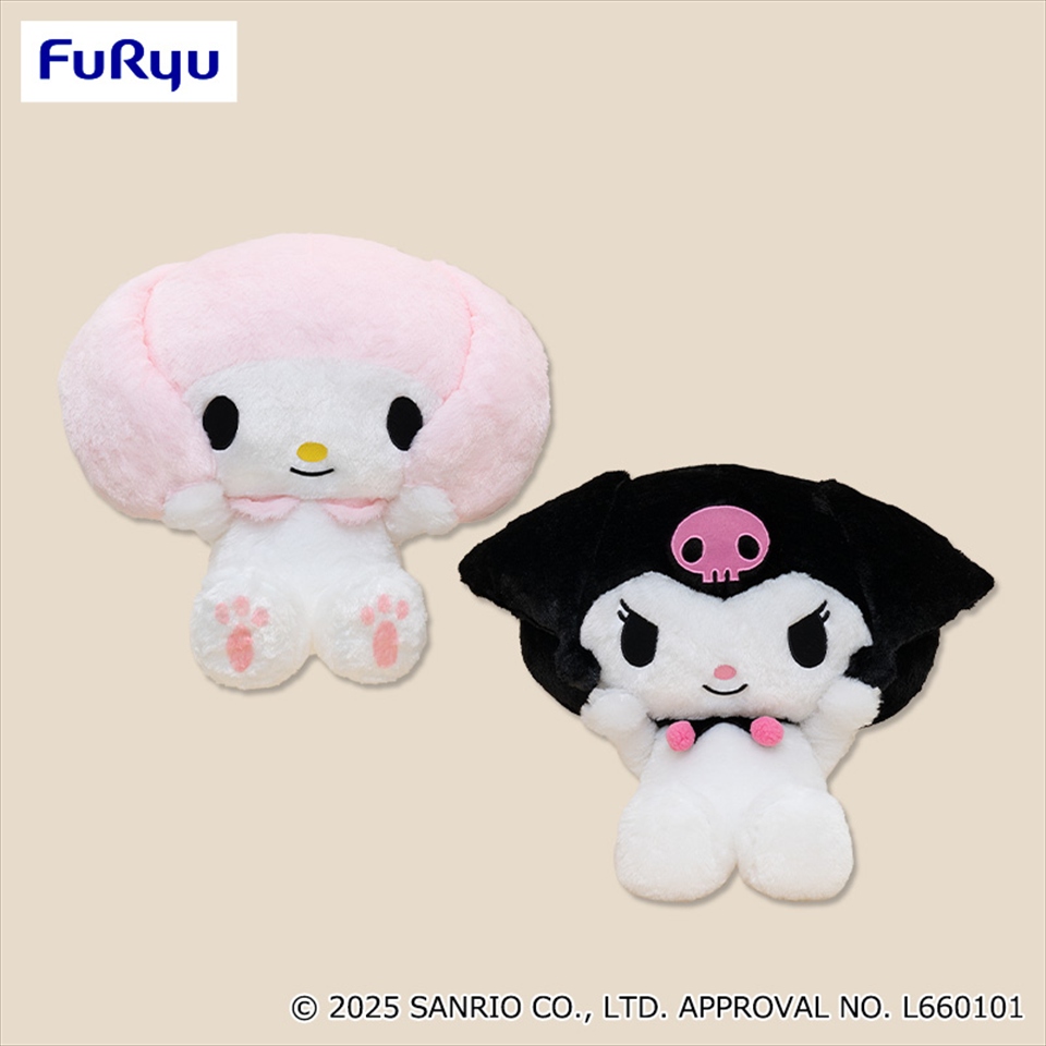 マイメロディ・クロミ おみみをぎゅっとBIGぬいぐるみ