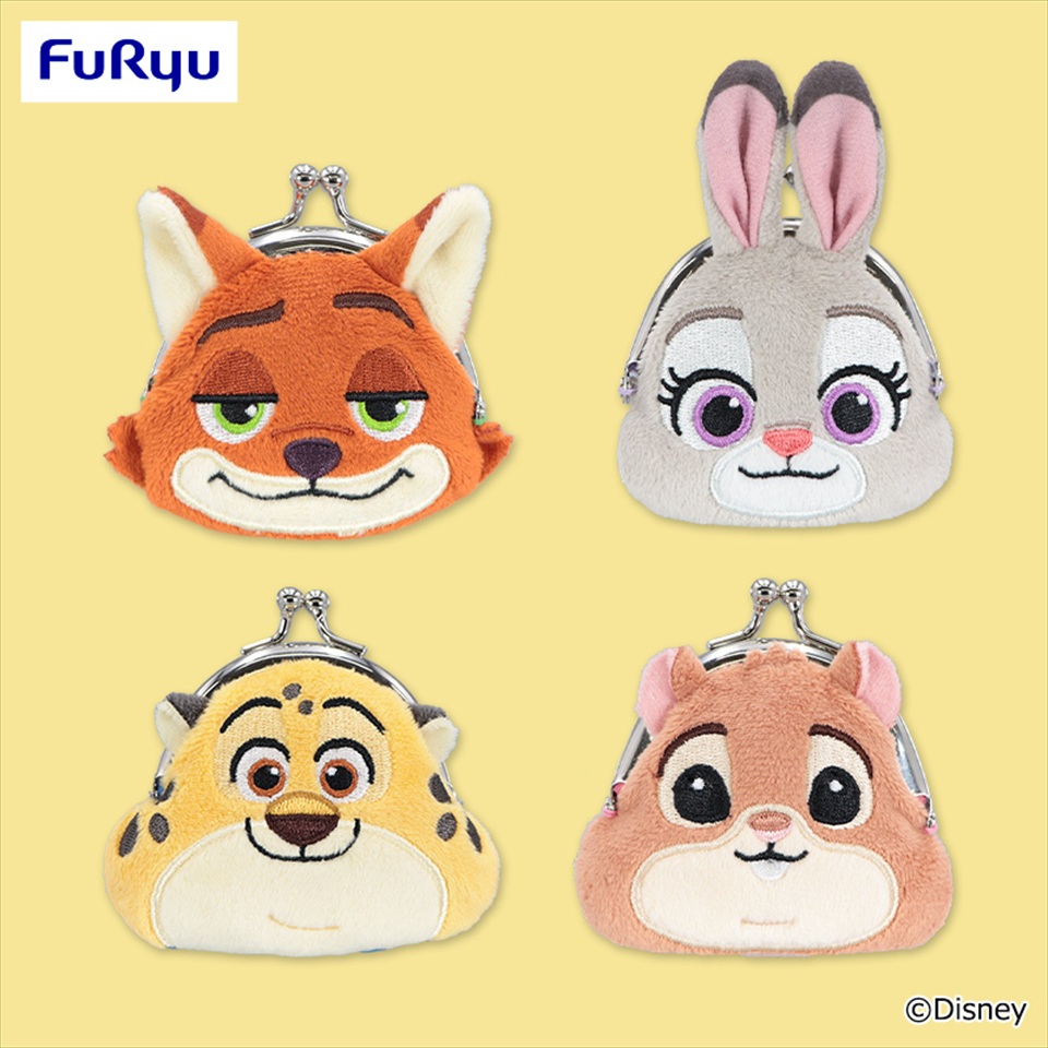 ズートピア フェイスがま口ポーチ