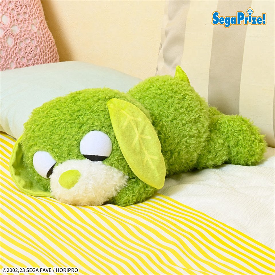 お茶犬　すやすやLぬいぐるみ“リョク”