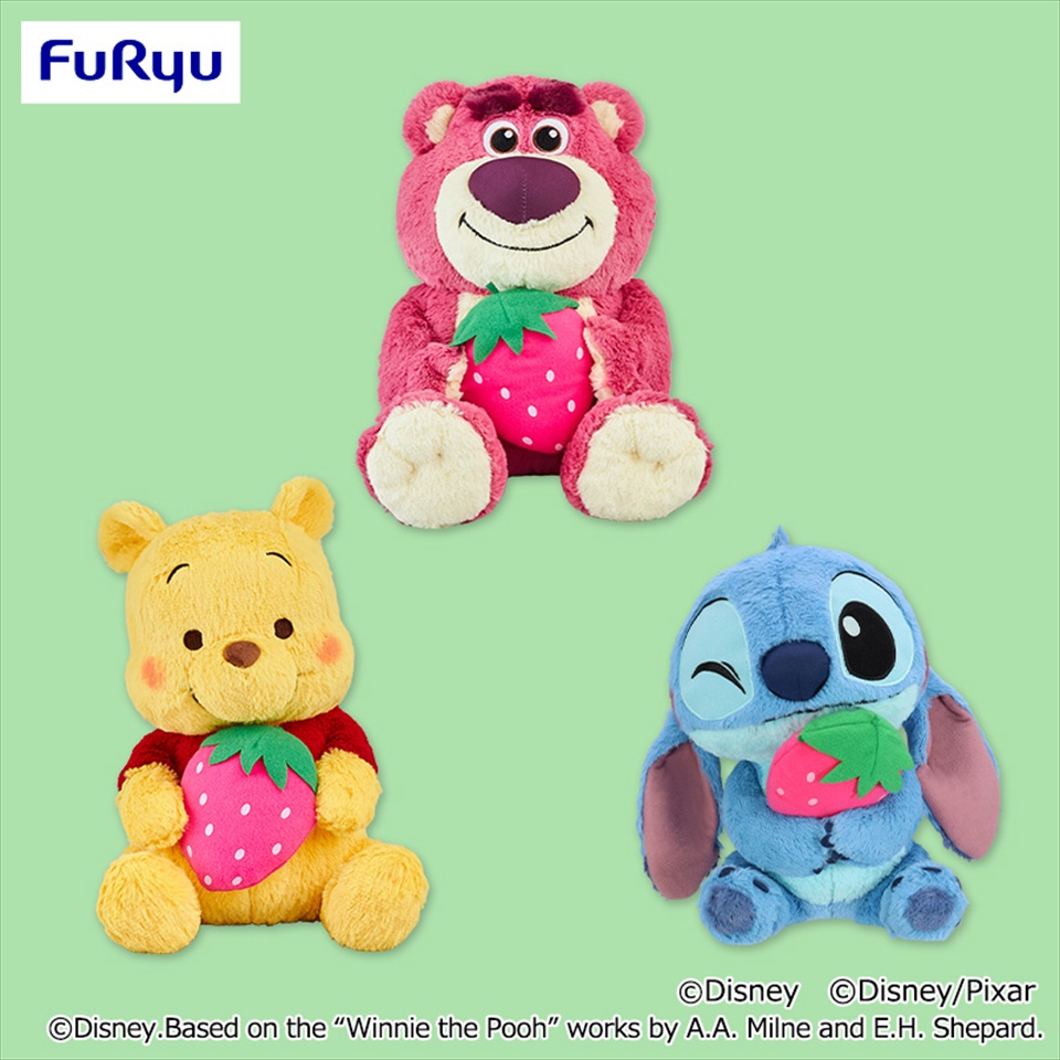 ディズニー＆ピクサーキャラクター FukuFuku いちご大好きBIGぬいぐるみ