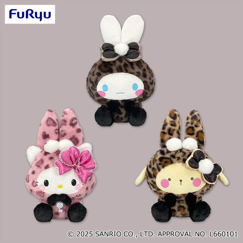 サンリオキャラクターズ ギャルらび♡BIGぬいぐるみ～チャーミーキティ・シナモロール・ポムポムプリン～