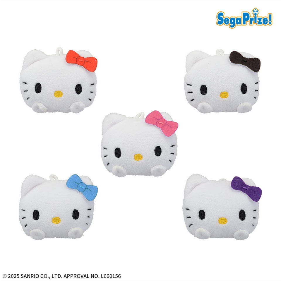 ハローキティ　おてて付フェイスプチマスコット