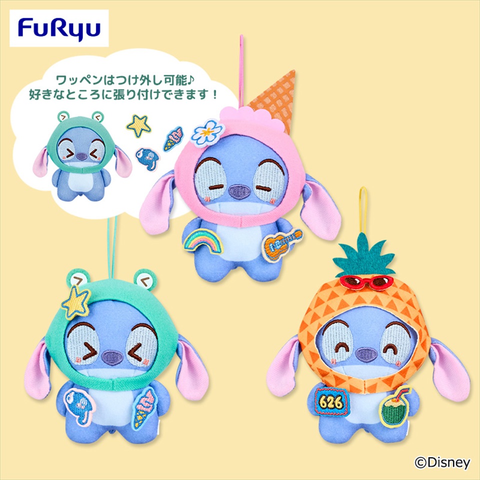 ディズニー　スティッチ P-PATCH！ おおきなかぶりものマスコット