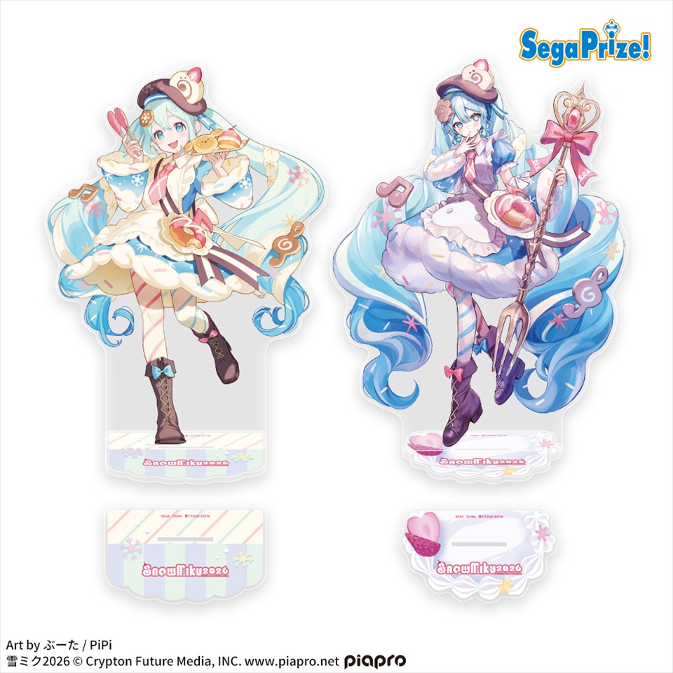 初音ミクシリーズ　プラチナムザッカビッグアクリルスタンド SNOW MIKU 2026